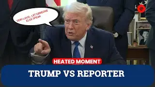 President Trump clashes with an ABC News reporter during a heated exchange