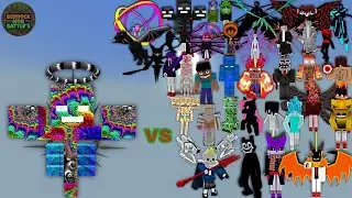 God Wither (Reworked) vs Random Op Godly Broken Bosses | Minecraft Bedrock | MobBattle | Part 2