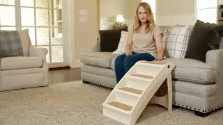PetSafe CozyUp Folding Pet Steps - Pet Stairs for Indoor/Outdoor at Home or Travel