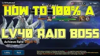 How to 100% A Level 40 Raid Boss in Final Blade