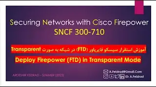 Deploy Firepower (FTD) in Transparent Mode - BVI Interface