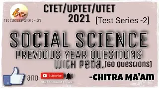 CTET/UPTET/UTET-2021(Sst) Previous years ques. Revision Series-2 #tetclasseswithchitra #CTET2021