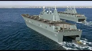 Australia's HMAS Canberra & HMAS Adelaide LHD Navy Ships Construction Part 2