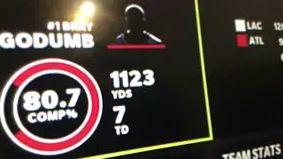 1000 passing yards in one game and a 17-119 blowout