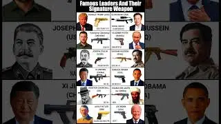 Famous Leaders And Personalities And Their Signature Weapon!