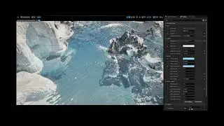 Unreal Engine 5.4 Material Showcase - water freeze into ice and custom controls