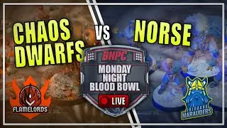 🔴 CHAOS DWARFS vs NORSE - SEVENS SUPER SERIES! LIVE Blood Bowl - Monday Night Blood Bowl!