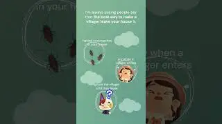 How to *actually* make villagers leave your house 👋 | Animal Crossing: New Horizons #shorts
