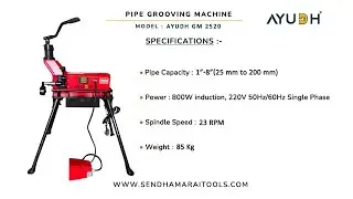Pipe Grooving Machine - Ayudh GM 2520