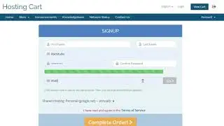 Custom prototype demo of WHMCS based one product and single page Ajax based order form...