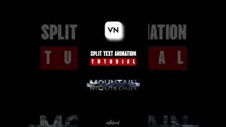 Split Screen Text Animation in VN Tutorial #shorts