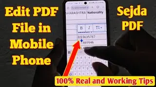 How to Edit PDF File in Mobile Using Sejda PDF Editor in 60 Seconds