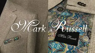 Tan check custom jacket