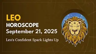 Daily LEO Horoscope (September 21, 2025) ♌️ 🌟 Leo's Confident Spark Lights Up