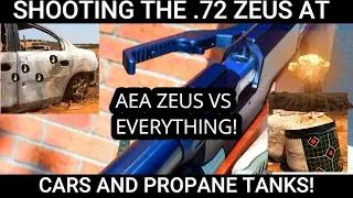AEA ZEUS .72 CAL VS CAR, PROPANE TANKS AND FBI BALLISTIC BLOCKS! MOST POWERFUL AIRGUN IN THE WORLD!!