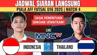 BIG MATCH! Jadwal Piala AFF Futsal U16 2025 - Timnas Indonesia vs Thailand - Penentu Lolos ke Final