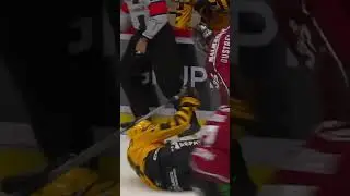 Glenn Gustafsson tacklar Rasmus Bergqvist (&Ouml;rebro HK mot Skellefte&aring; AIK) (#Shorts)