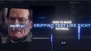 Как сделать плавный, стекающий текст, как у Ричи &mdash; урок по After Effects