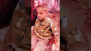 Haircut of Aras 😱😱😍😍 #haircut #firsttime #shorts #lion