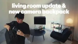 Rearranging My Living Room & Ulanzi BP09 Camera Backpack Unboxing and First Impressions