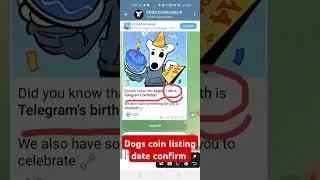 dogs listing date confirm #dogscoin#shorts #short #viralshort #viralvideo