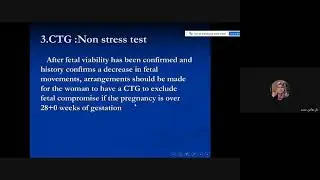 Assessment of fetal wellbeing postgraduate lec