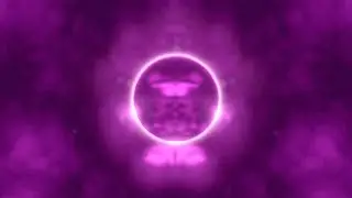 Background for lyrics | Loop | Glowing - Glowing ring frame in purple clouds HD