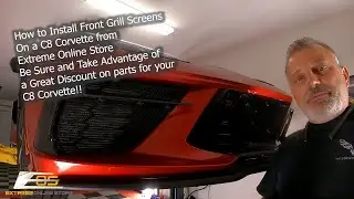 2020-Up Corvette C8 Front Mesh Grill Insert Cover Installation EOS ft.@THECORVETTECHANNEL