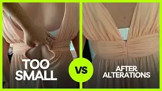 Rescue and Revamp: Tailoring a Too-Small Dress to Perfection!