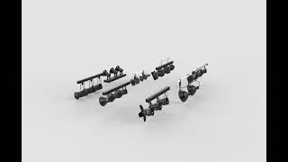 stage light set 360 animation