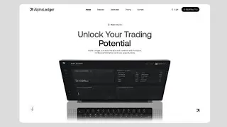 Alpha Ledger: The Next-Gen Trading Platform | Complete UI Design Walkthrough