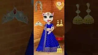 Billu Angela Dress Eyering Lips Makeup Funny video #shorts #talkingtom.