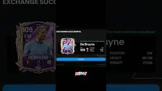 109 De Bruyne ✅ #fcmobile #tots