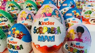 Compilation Kinder Surprise Maxi ASMR Unboxing 
