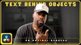 How To Add TEXT Behind OBJECTS In Davinci Resolve