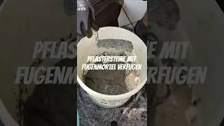 Pflastersteine mit Fugenm&ouml;rtel verfugen so geht's 🧑&zwj;🔧