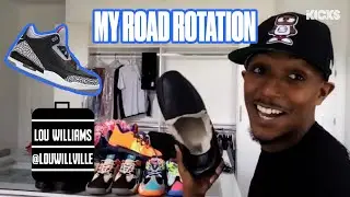 LOU WILL REVEALS TRAVEL ESSENTIALS AND SNEAKER ROTATION | MY ROAD ROTATION