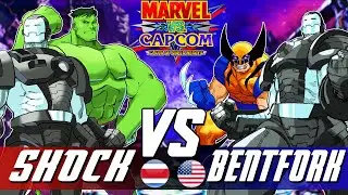 Marvel Vs Capcom:🔥shock2 Vs bentfork🔥| High Level Gameplay.