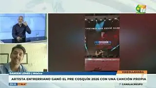 Damian Lemes   Artista entrerriano gan&oacute; el Pre Cosqu&iacute;n con una canci&oacute;n de su autor&iacute;a
