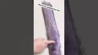 Save for later! How to fix your faux fur when it's all wrinkly. It's super simple. #cosplay #larp