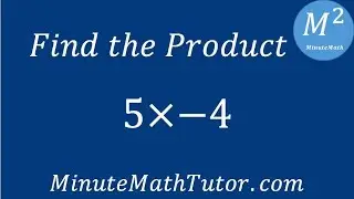Find the Product 5x-4