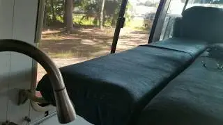 Chemicals cleaning the black tank during the test drive, GMC Motorhome the Yaryis adventures part 27