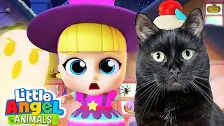 Trick or Treat With Lilly And Animal Friends! | Fun Animal Sing Along Songs by Little Angel Animals