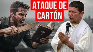 PASTOR intenta CORTAR al Padre Luis Toro con un &ldquo;CUCHILLO de CART&Oacute;N&rdquo; FILOSOF&Iacute;A BARATA  &iexcl;y FRACAS&Oacute;!
