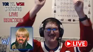Cheering Against the Leafs LIVE 😈 | TOR@WSH LIVE REACTS (12/18/25) w/ Rising #leafs #Capitals #Habs