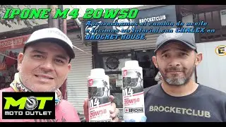 Aceite 20W50 M4 IPONE en Rocketman 250cc tutorial cambio de aceite