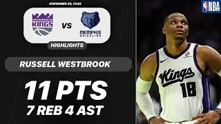Russell Westbrook vs Memphis Grizzlies | 11 PTS 7 REB 4 AST | NBA 11-20-2025 Highlights