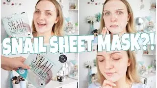 SNAIL SHEET MASK?! DOES IT WORK?! | Amy Louise