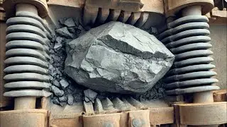 THE ROCK CRUSHING CHALLENGE: Can You Handle the Power?#asmrsounds #asmrvideo #stonecrusher