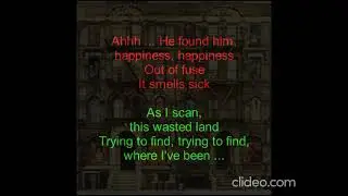 Led Zeppelin (Physical Graffiti) #1-06 Kashmir (forward lyrics in green)